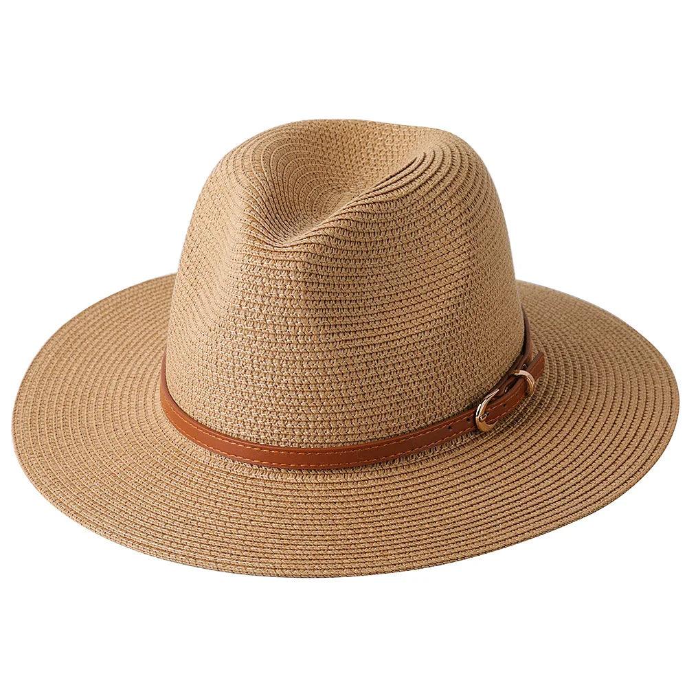 56-58-59-60CM New Natural Panama Soft Shaped Straw Hat