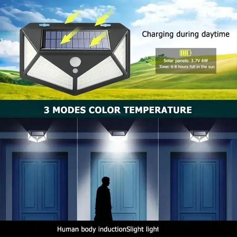Multifunctional Solar Lamp Outdoor Garden Decoration Solar LED Light Waterproof Sunlight Powered Spotlight with Motion Sensor - WildlifeStyle