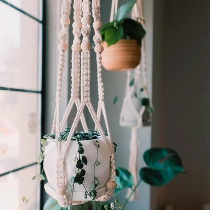 Hanging Plant Handmade Macrame Plant Hanger Wall Decor