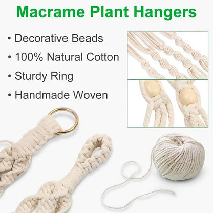 Hanging Plant Handmade Macrame Plant Hanger Wall Decor