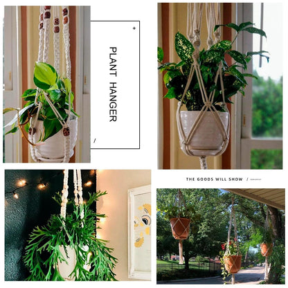 Hanging Plant Handmade Macrame Plant Hanger Wall Decor
