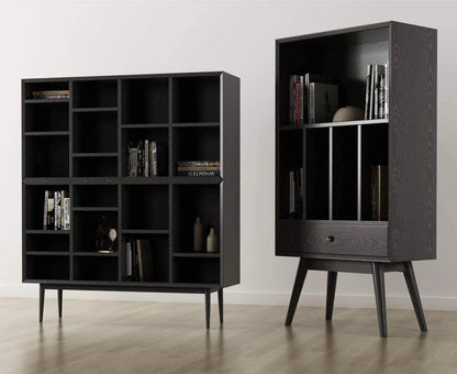 Black Wood Peel And Stick Paper Self-Adhesive Film