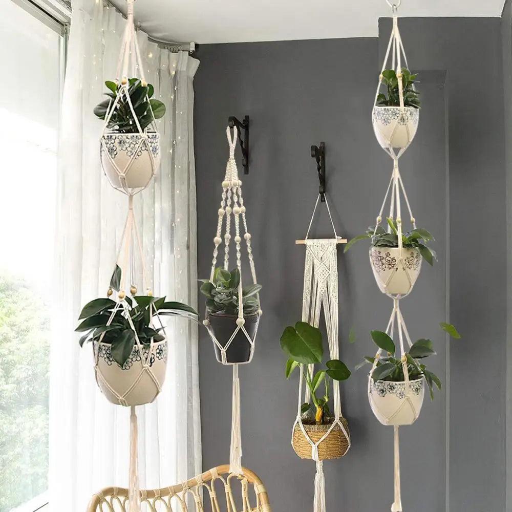 Hanging Plant Handmade Macrame Plant Hanger Wall Decor