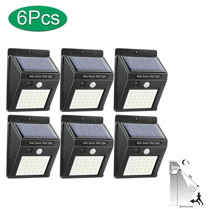 30 LED Solar Light PIR Motion Sensor Wall Light Outdoor Lamp