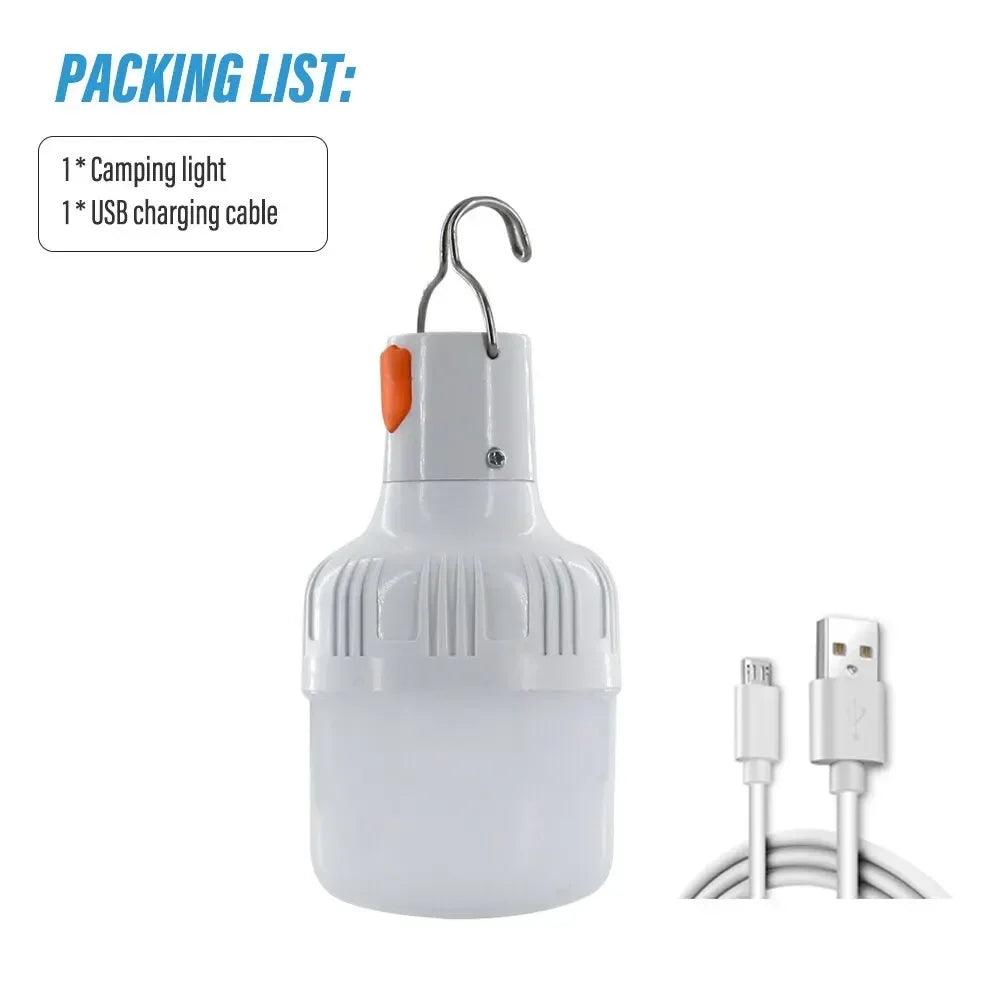 Outdoor USB Rechargeable LED Lamp Bulbs High Brightness Lantern