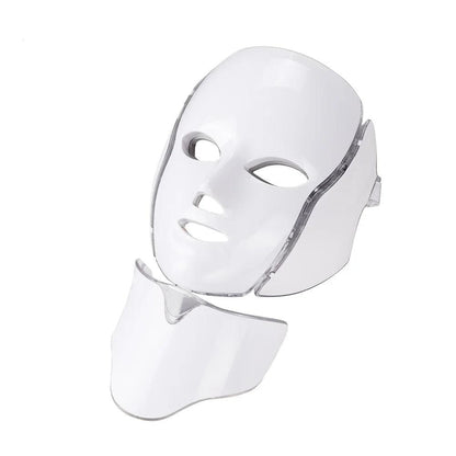 7 Colors LED Facial Mask with Neck Light Skin Rejuvenation
