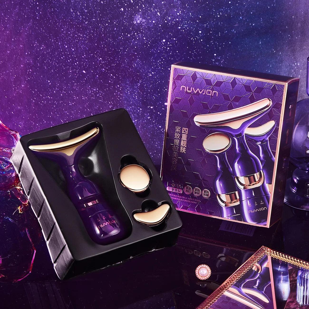 Face Slimmer EMS Beauty Instrument Skin 3 In 1 Anti Aging Massager