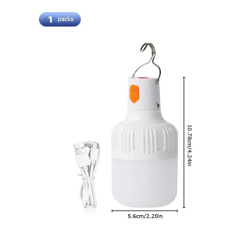 Outdoor USB Rechargeable LED Lamp Bulbs High Brightness Emergency Light