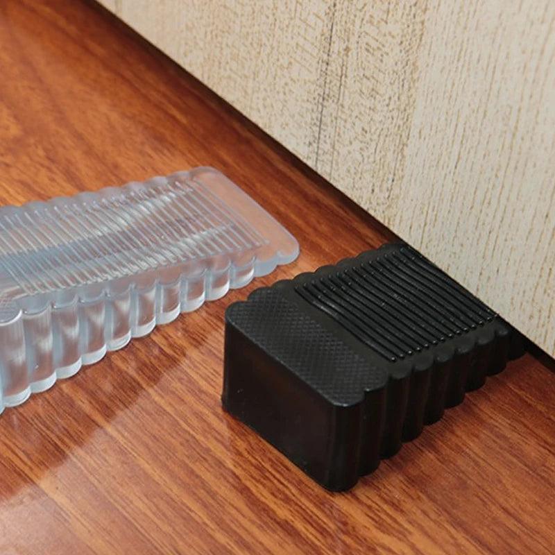 Silicone Door Stop Wedge Safety Stoppers Reusable Shock Absorbent