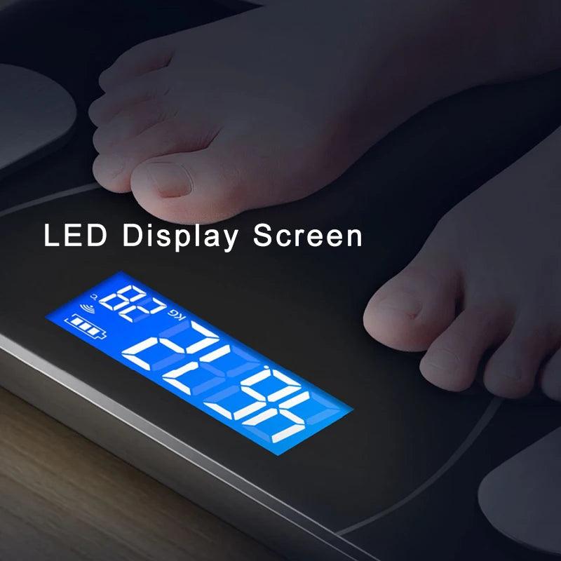 Smart Body Fat Scale Wireless LED Digital Bathroom Weight Scale