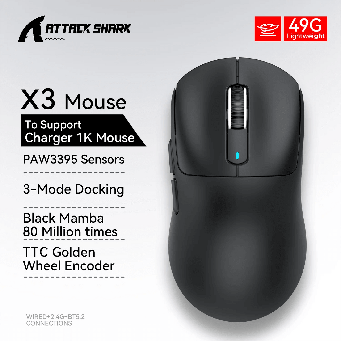 Attack Shark X3pro X3 Wireless Mouse Macro Gaming Mouse