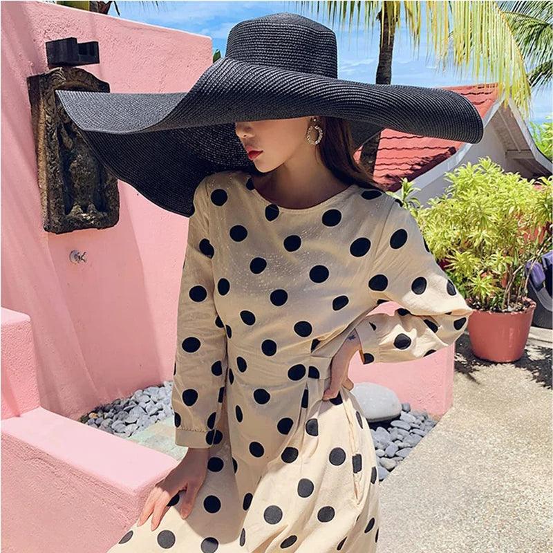70cm Oversized Wide Brim Sun Hat Large UV Protection Beach