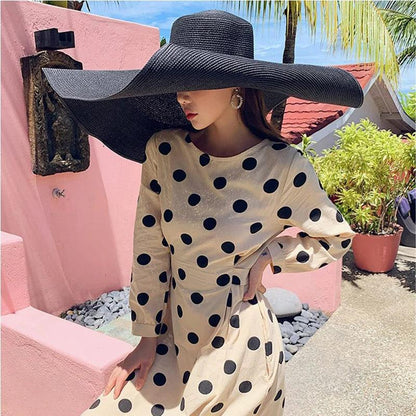70cm Oversized Wide Brim Sun Hat Large UV Protection Beach