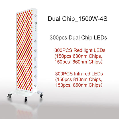 Dual Chip Red Light Therapy Panel Lamp for Face and Body