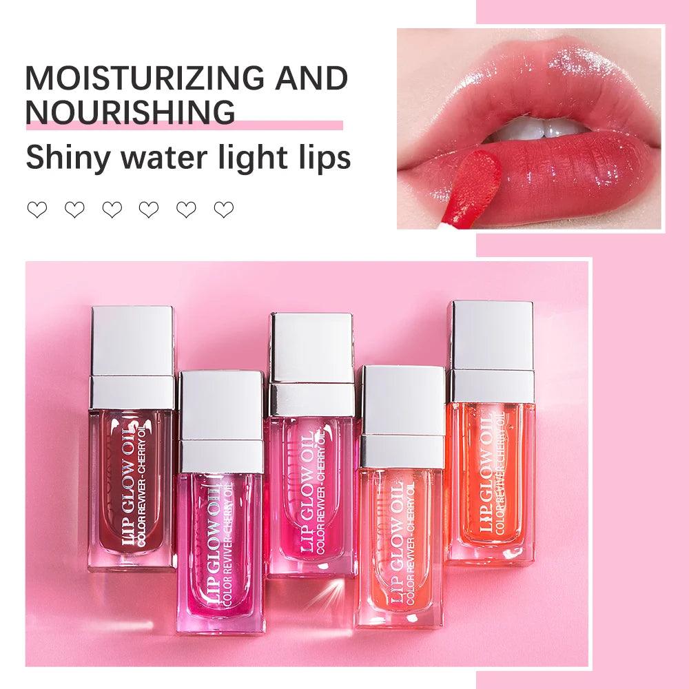 Hydrating Lip Glow Oil, Moisturizing Lip Gloss Gift