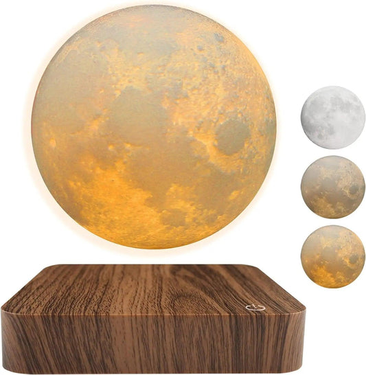 Levitating Moon Magnetic Floating Night Light LED Lamp Design