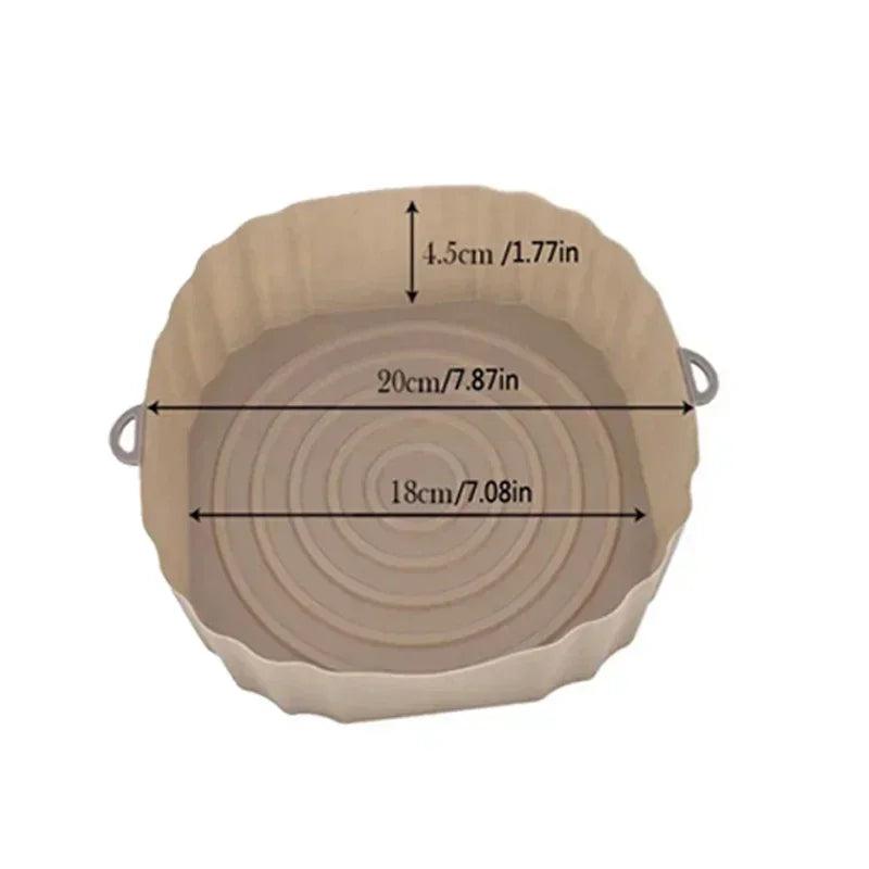Reusable Air Fryer Silicone Pot Baking Tray Kitchen Tool
