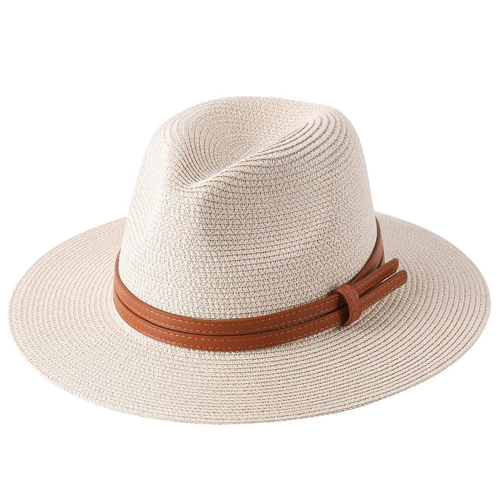 56-58-59-60CM New Natural Panama Soft Shaped Straw Hat