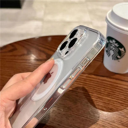 Clear For Magsafe Magnetic Wireless Charging Phone Case