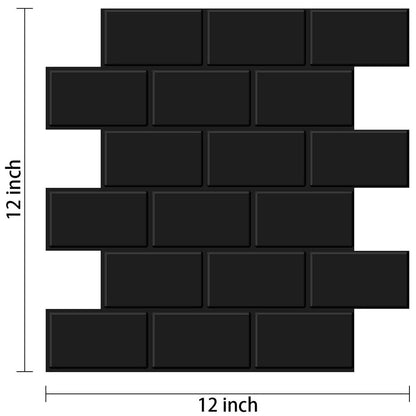 Subway Wall Stickers Peel and Stick 3D Brick Vinyl Wallpaper