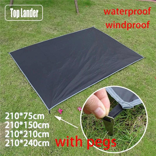 Waterproof Camping Mat with Pegs Ultralight Portable Beach Mat