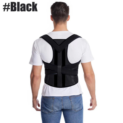Lumbar Brace Spine Support Belt Adjustable Corset Correction Body Improve with Plate Straight Back Posture Corrector Shoulder - WildlifeStyle