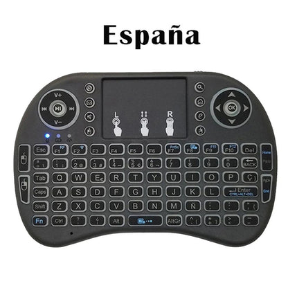 I8 Mini Wireless Keyboard 7 Color Backlit Air Mouse Remote