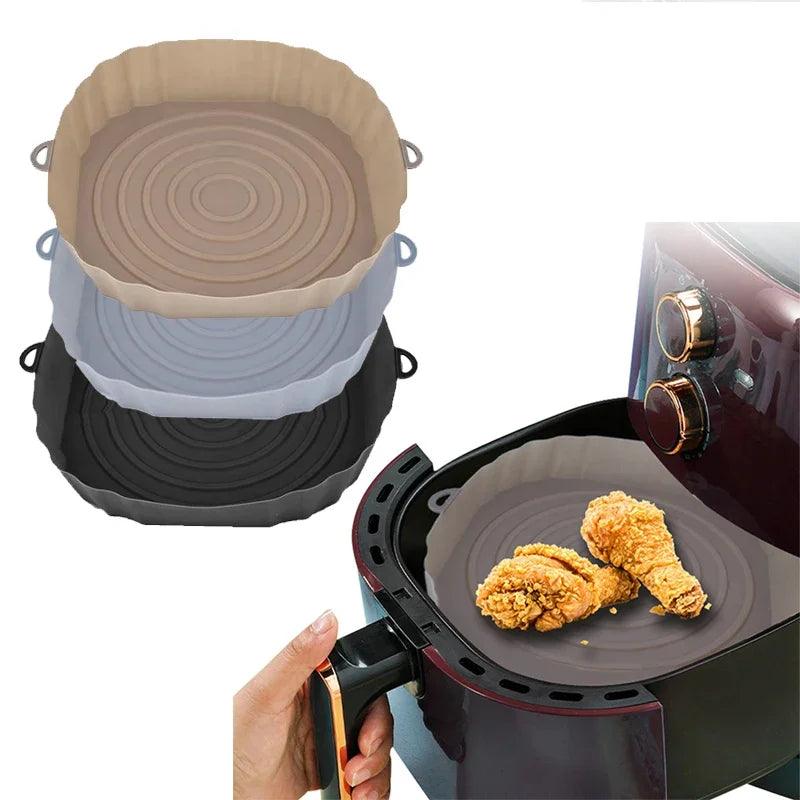 Reusable Air Fryer Silicone Pot Baking Tray Kitchen Tool