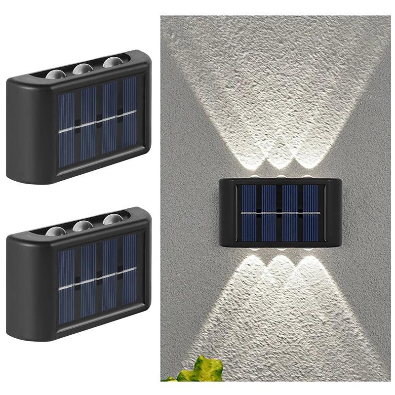 6LED Solar Lights Outdoor Atmosphere Wall Lamp Decor