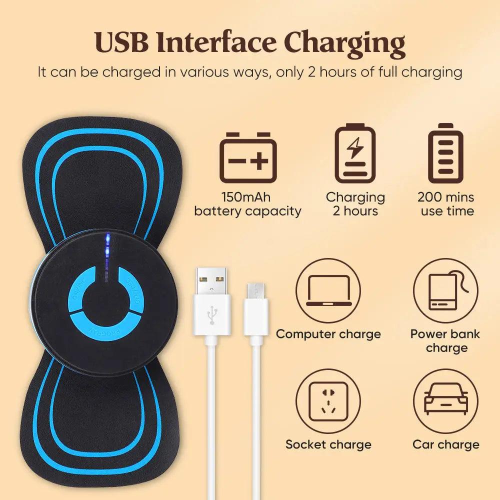 Portable Muscle Massage Stimulator Electric Back and Neck Massager