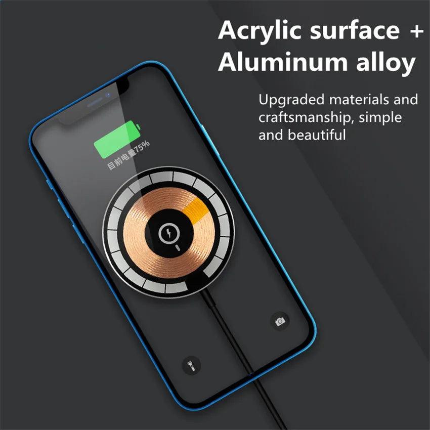 100W Magnetic Wireless Charger Pad for iPhone 15 14 13 12 Pro Max