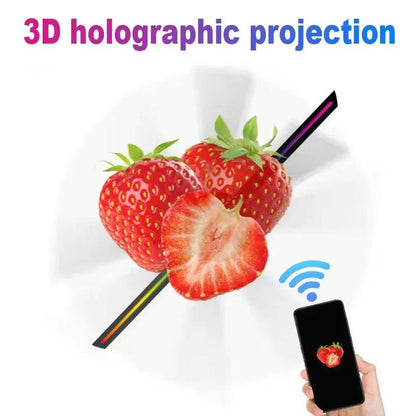 42cm 3D Holographic Fan Wifi Remote Custom DIY Video LOGO