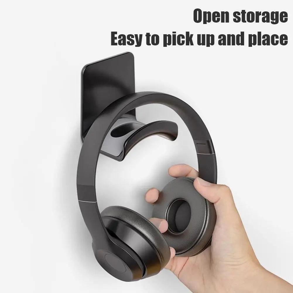 Universal Headphone Stand Adhesive Plastic Wall Mount Hanger