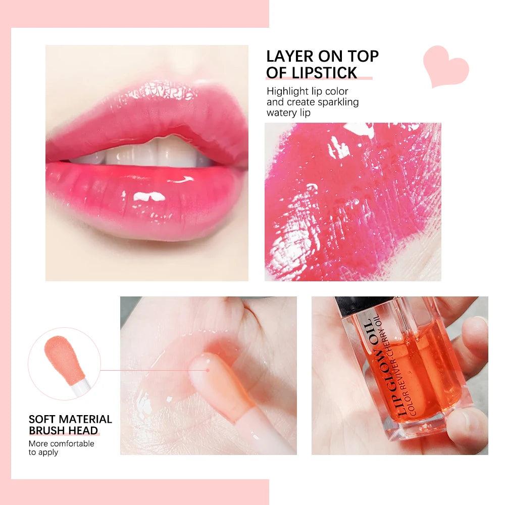 Hydrating Lip Glow Oil, Moisturizing Lip Gloss Gift