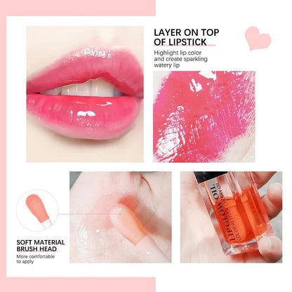 Hydrating Lip Glow Oil, Moisturizing Lip Gloss Gift