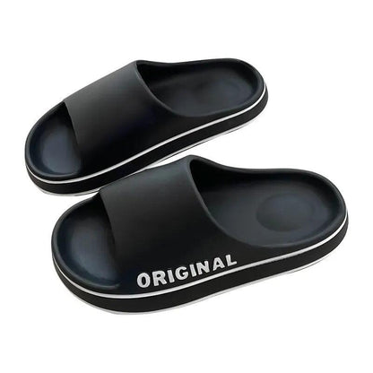 Feslishoet Women Letter Slippers Beach Slides Anti Slip Shoes