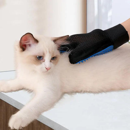 Pet Grooming Glove Cats Dogs Brush Hair Removal Deshedding
