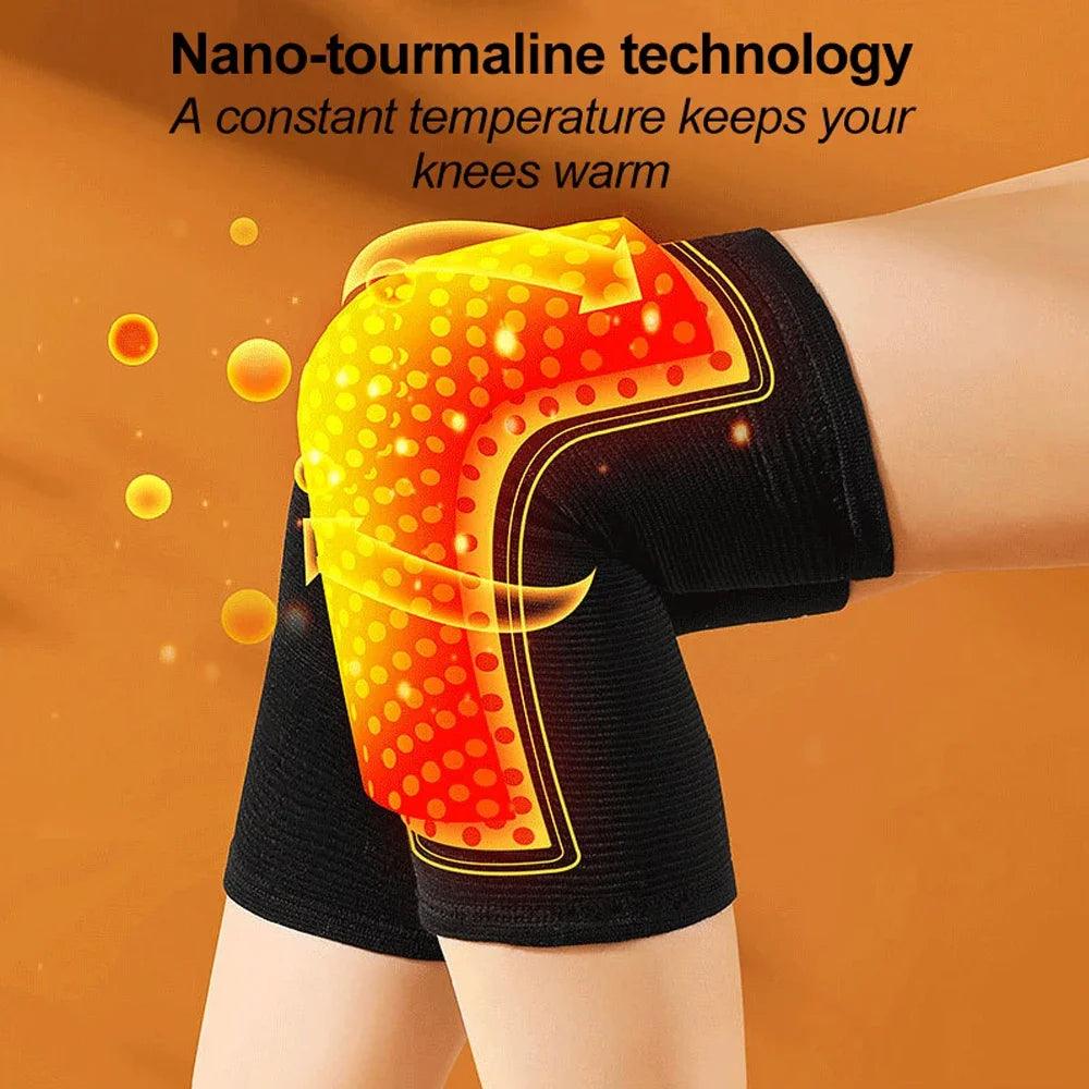 2PCS New Self Heating Knee Braces Sleeve Tourmaline Support