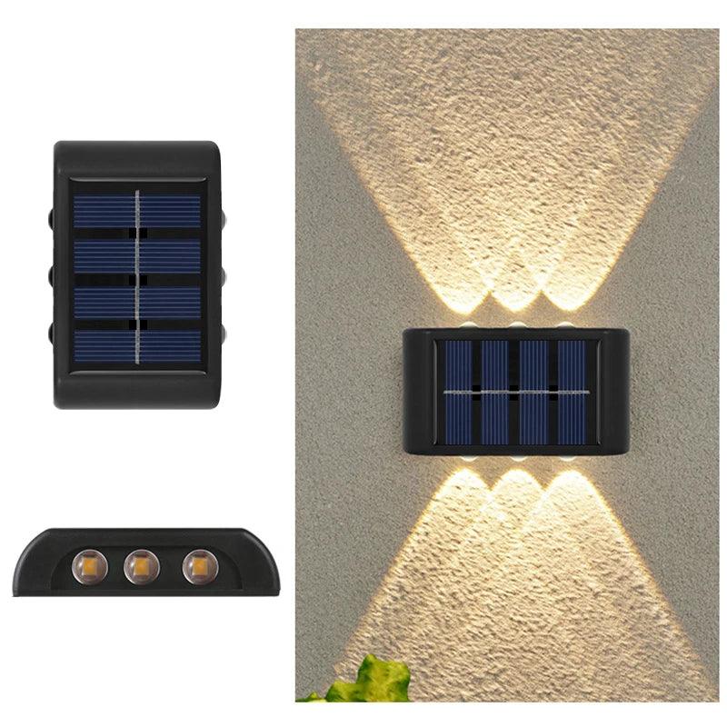 6LED Solar Lights Outdoor Atmosphere Wall Lamp Decor
