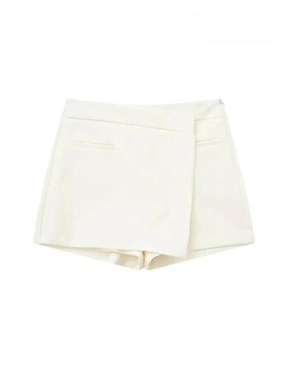 ASDS Women's Asymmetric Wrap Shorts Skirts High Waist Skort Fashion