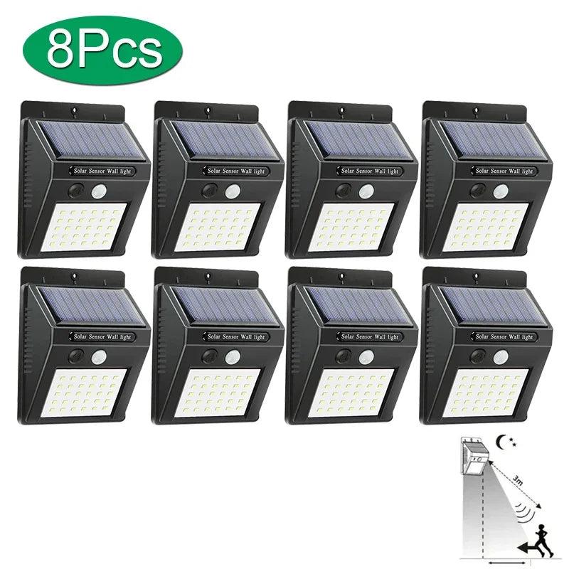 30 LED Solar Light PIR Motion Sensor Wall Light Outdoor Lamp