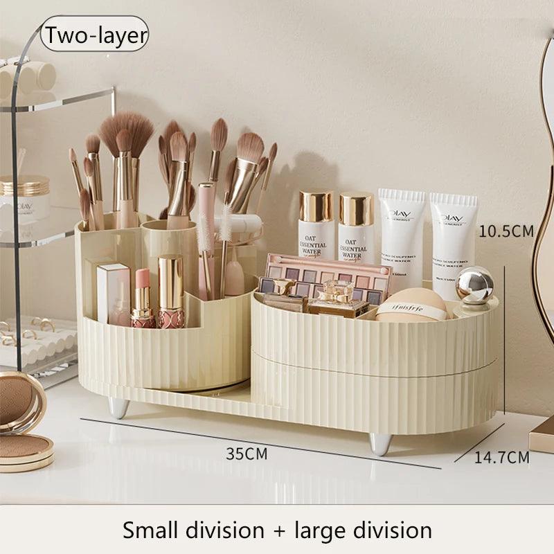 XIAOGUI Makeup Organizer Rotating Acrylic Storage Box