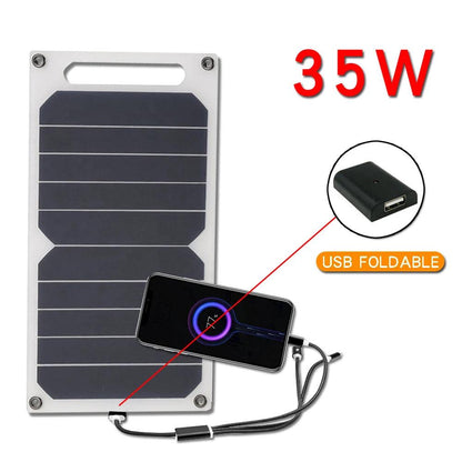 5V Solar Panel System With USB Camping Charging For Power Banks And Mobile Phones