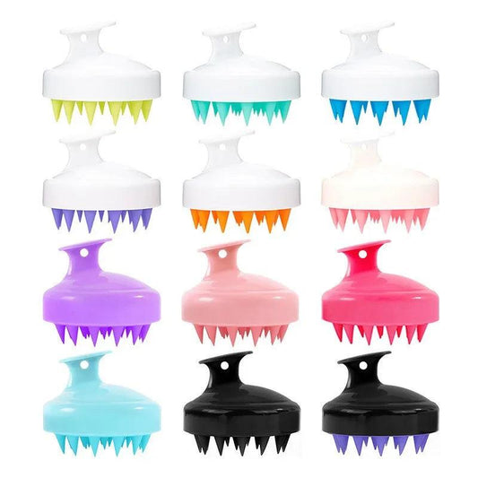 Portable Silicone Shampoo Brush Handheld Scalp Massager