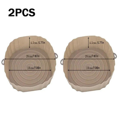 Reusable Air Fryer Silicone Pot Baking Tray Kitchen Tool