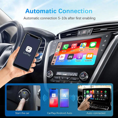 2 in 1 Wired to Wireless CarPlay Android Auto Adapter Device