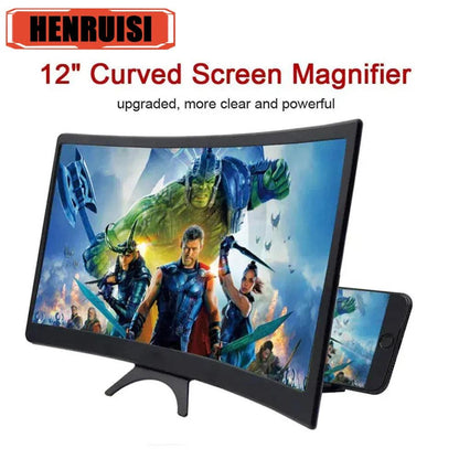 Newest 12 Inch Screen Magnifier HD Phone Holder Amplifier