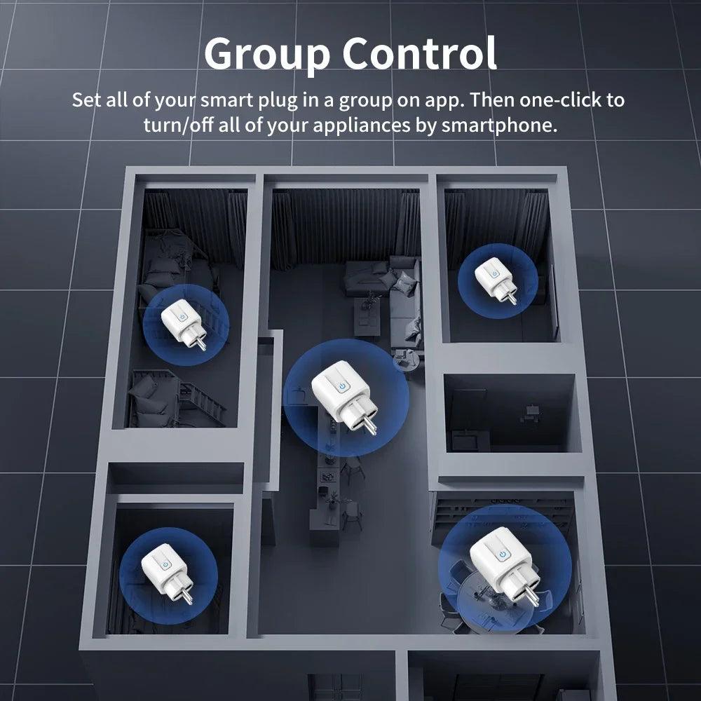 TNCE Tuya Smart Home Socket WiFi Zigbee 16/20A Outlet