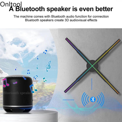 42-100CM 3D Fan Hologram Projector Wifi Display Sign