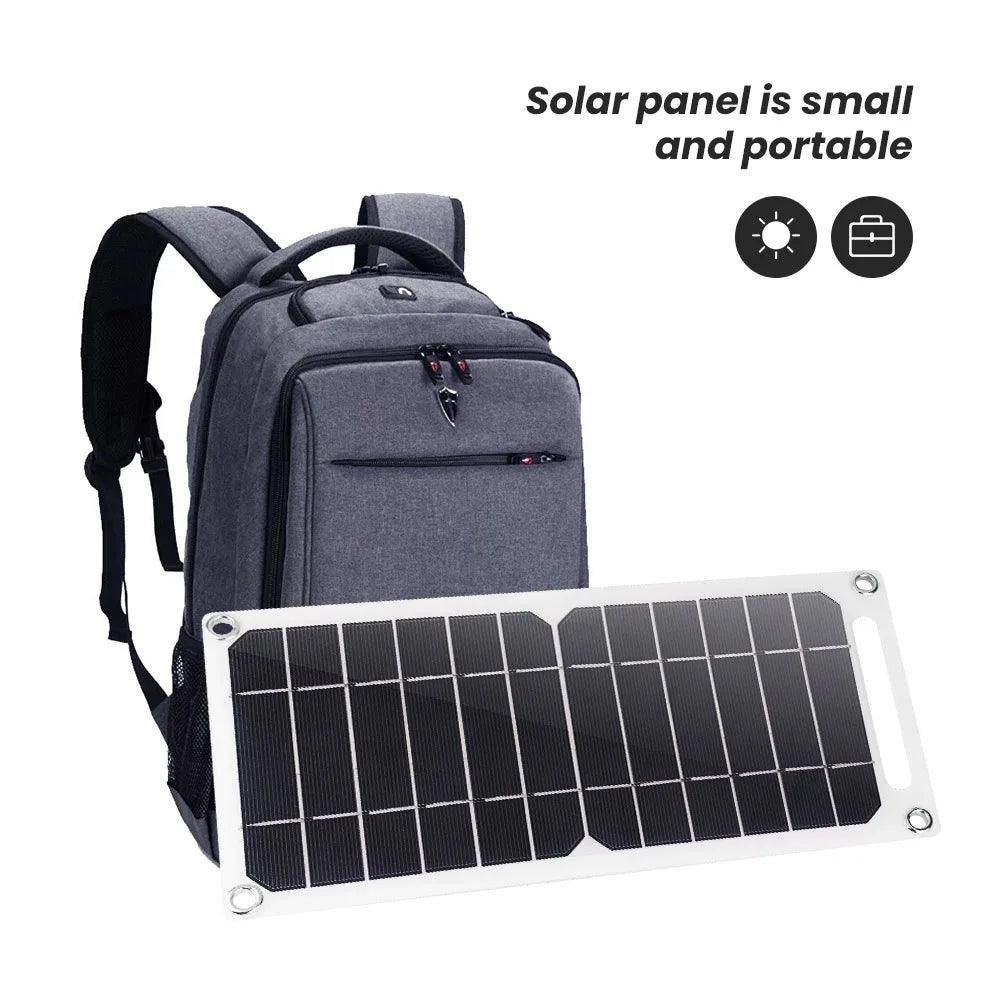 5V Solar Panel System With USB Camping Charging For Power Banks And Mobile Phones